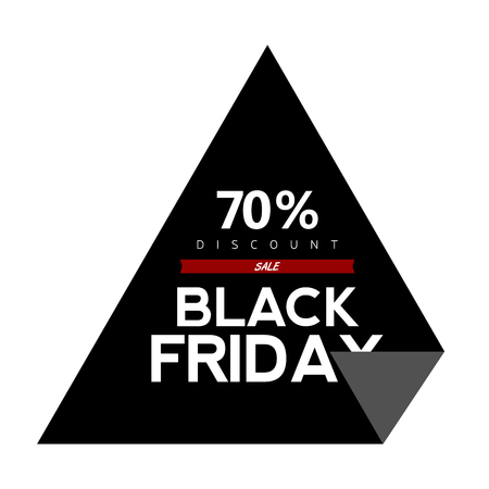 Black friday labelのイラスト素材