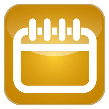 Calendar application icon in outlined illustration.のイラスト素材