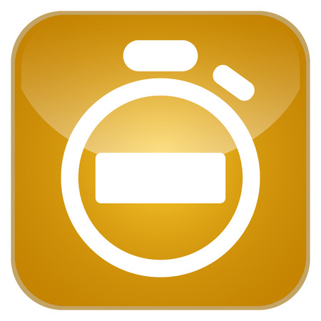 Timer application icon in outlined illustration.のイラスト素材
