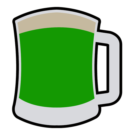 Isolated beer mugのイラスト素材