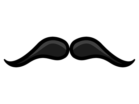 Isolated mustache icon image vector illustration designのイラスト素材