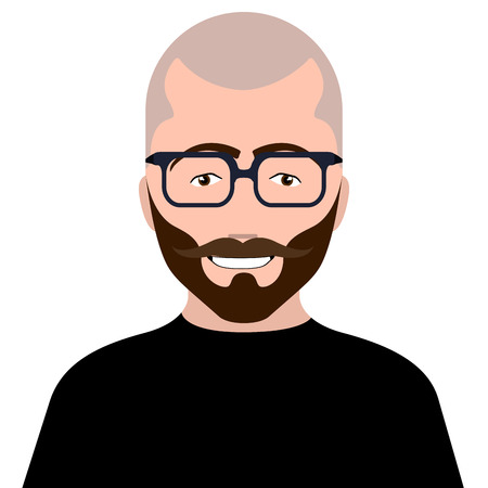 Hipster avatar imageのイラスト素材