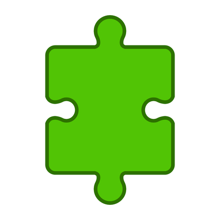 Jigsaw puzzle piece. Teamwork concept image. Vector illustration designのイラスト素材