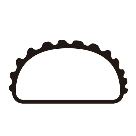 Isolated taco iconのイラスト素材