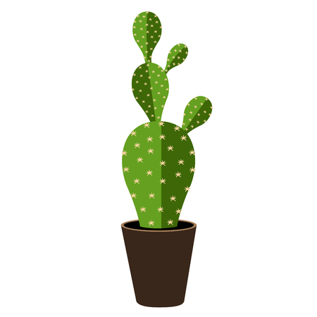 Cute cactus icon Vector illustration.のイラスト素材