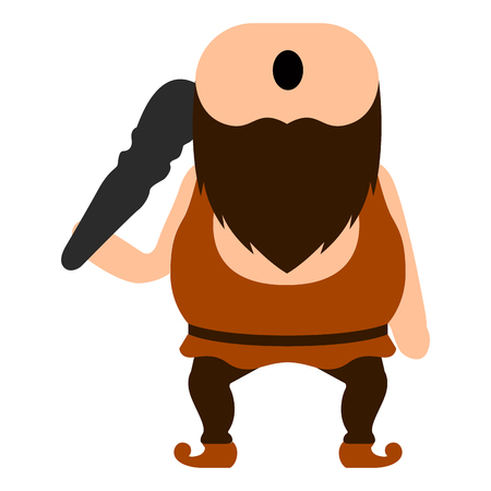 Cute cyclops iconのイラスト素材