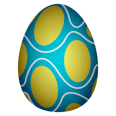 Isolated easter egg image. Vector illustration designのイラスト素材