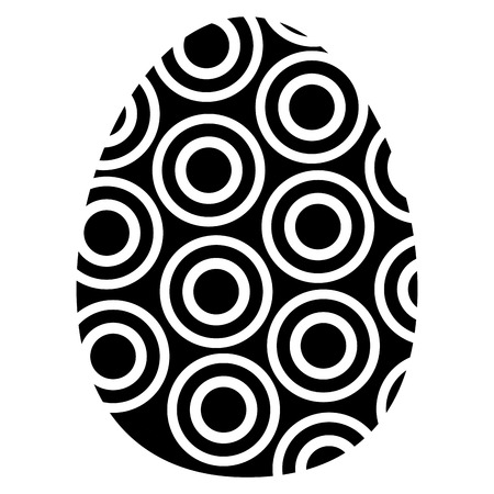 Easter egg silhouette icon designのイラスト素材