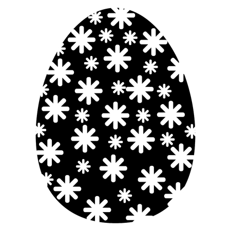 Easter egg silhouette icon designのイラスト素材