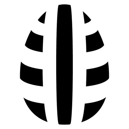 Easter egg silhouette icon designのイラスト素材