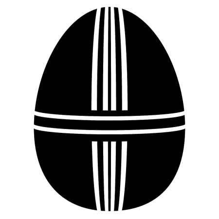 Easter egg silhouette icon designのイラスト素材