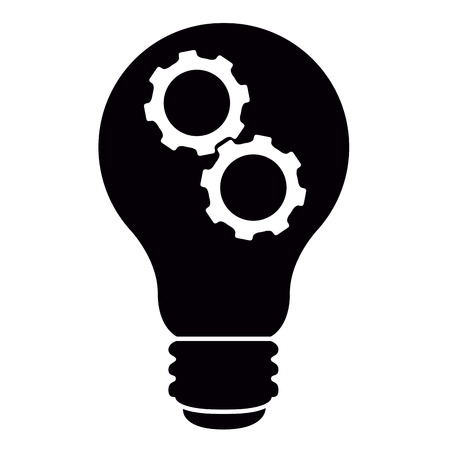 Idea concept icon isolated on plain background.のイラスト素材