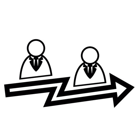 Teamwork success concept icon isolated on white backgroundのイラスト素材