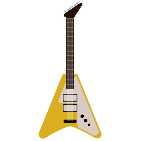 Isolated electric guitar icon. Musical instrumentのイラスト素材