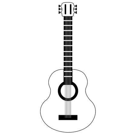 Isolated guitar icon. Musical instrumentのイラスト素材