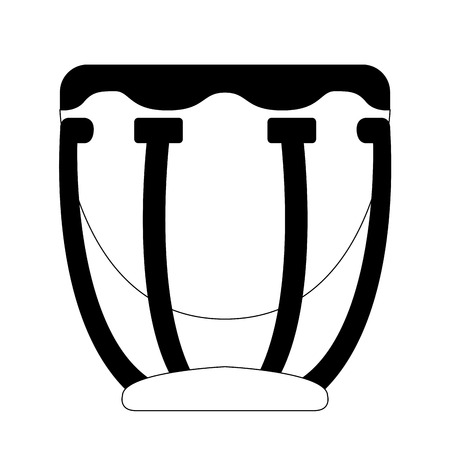 Isolated drum icon. Musical instrumentのイラスト素材