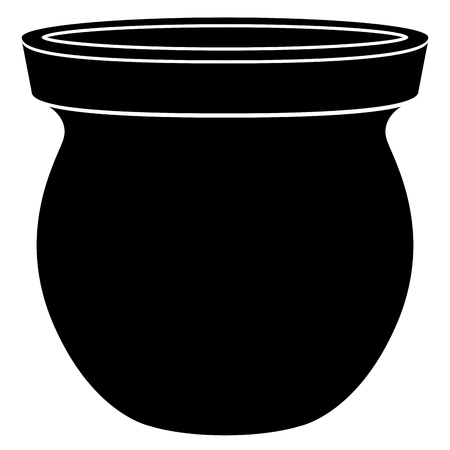 Empty flower pot icon Vector illustration.のイラスト素材
