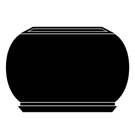 Empty flower pot icon Vector illustration.のイラスト素材