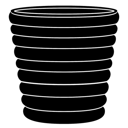 Empty flower pot icon Vector illustration.のイラスト素材