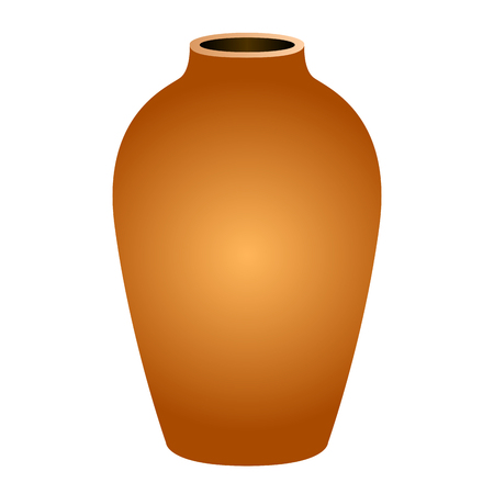 Isolated empty flower potのイラスト素材