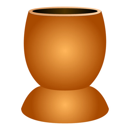 Isolated empty flower potのイラスト素材