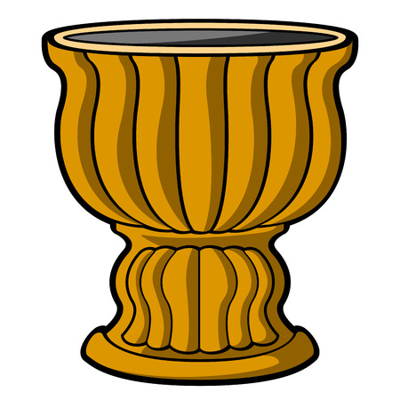 Isolated empty flower pot icon. Vector illustration designのイラスト素材