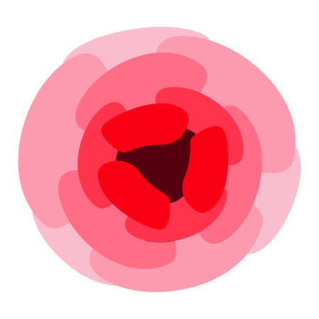 Flower with petals icon Vector illustration.のイラスト素材