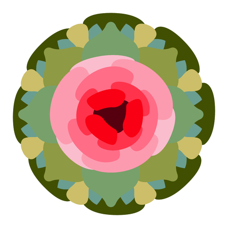 Flower with petals iconのイラスト素材