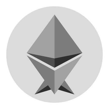 Ethereum virtual money currency. Cryptocurrency. Vector illustration designのイラスト素材