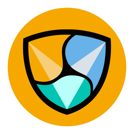 Nem virtual money currency. Cryptocurrency. Vector illustration designのイラスト素材