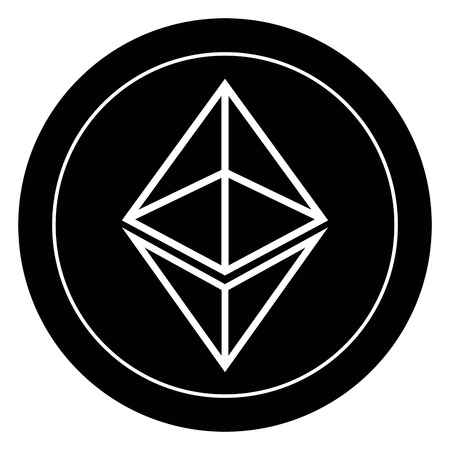 Ethereum virtual money currency.のイラスト素材