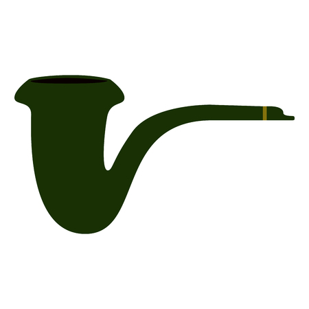 Isolated smoking pipe icon.   Vector illustration designのイラスト素材