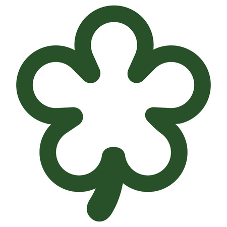 Isolated five leaf clover. Vector illustration designのイラスト素材