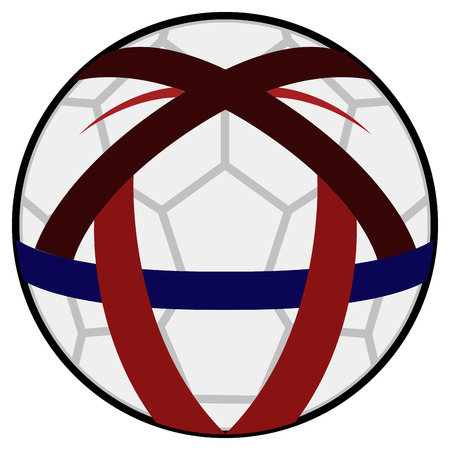 Isolated soccer ball iconのイラスト素材