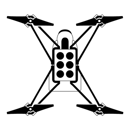 Isolated drone toyのイラスト素材