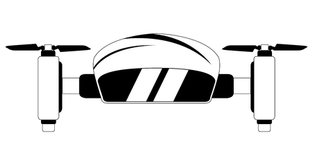 Isolated drone toyのイラスト素材
