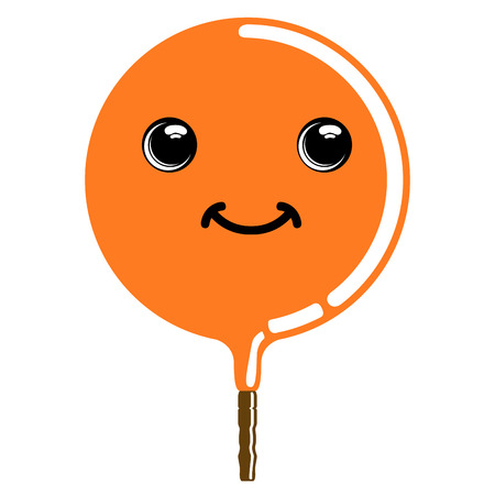 Cute passion fruit emoticonのイラスト素材