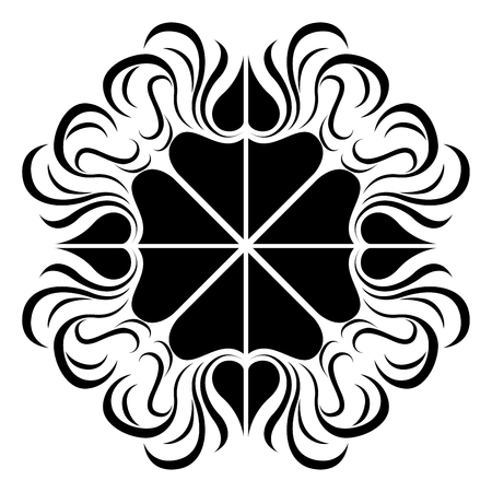 Isolated arabesque patternのイラスト素材
