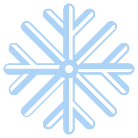 Isolated snowflake iconのイラスト素材