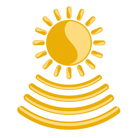Isolated sunny weather iconのイラスト素材