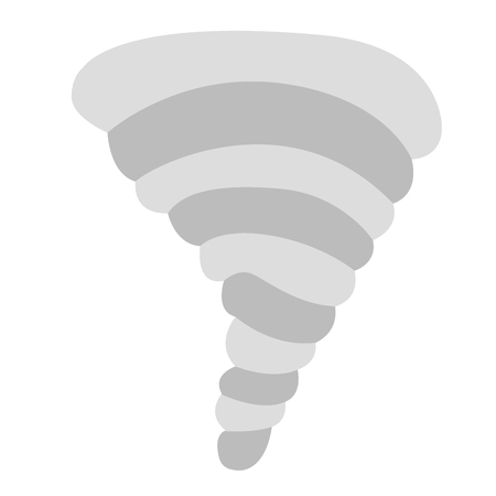Isolated tornado weather iconのイラスト素材