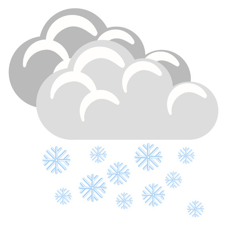 Isolated winter weather iconのイラスト素材