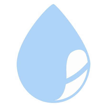 Isolated water drop iconのイラスト素材