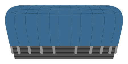 Side view of a soccer stadiumのイラスト素材