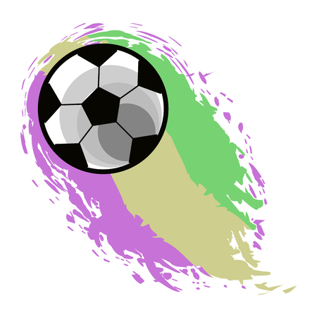 Isolated soccer ballのイラスト素材