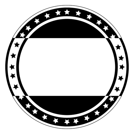 Isolated monochrome american emblemのイラスト素材