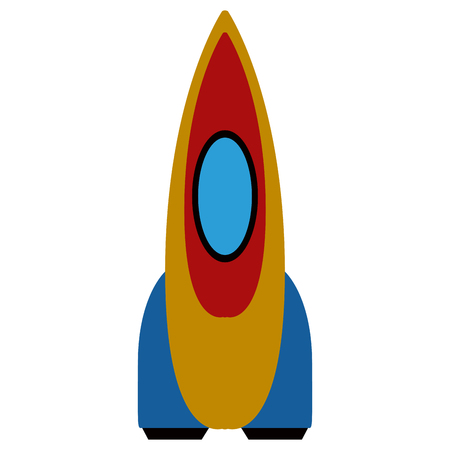 Isolated rocket iconのイラスト素材