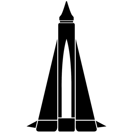 Isolated rocket iconのイラスト素材