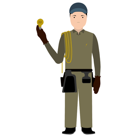 Isolated constructor avatarのイラスト素材