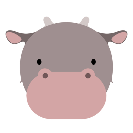Isolated cute cow avatar. Vector illustration designのイラスト素材